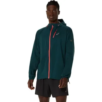 Pánská větrovka Asics Fujitrail Elite Waterproof Jacket M 2011D265300 - saxon green XL