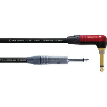 Příslušenství ke zvukové technice Cordial Ecocord PR-SILENT 6 m Rovný - Lomený Nástrojový kabel