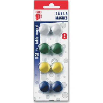 Dekorativní magnet magnet kulaty barevny 20mm/8ks