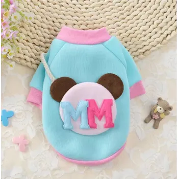 Obleček pro psa Roztomilý zimní/podzimní psí obleček v růžovo-modrých barvách Barva: A - modrá, Velikost: M