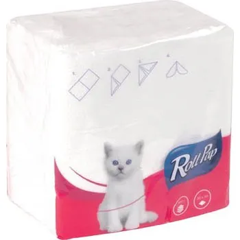 Papírový ubrousek Roll Pap papírové ubrousky 1-vrstvé 30 cm x 30 cm 100ks