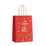 tianDe Vánoční dárková taška Merry christmas s tianDe logem (sob červený) 21x8x5 cm