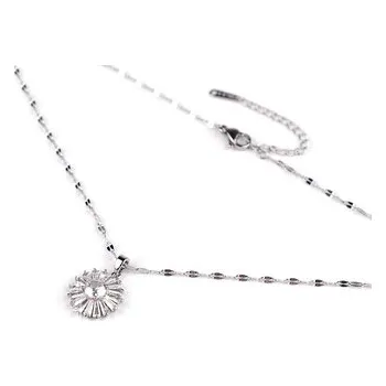 Náhrdelník Náhrdelník z nerezové oceli - 1 ks - crystal