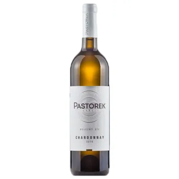 Víno Pastorek Chardonnay zrálo v sudech 2018 Pozdní sběr