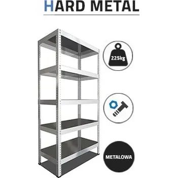 Dílenský regál ImportWorld Kovový regál Hard Metal 200x100x50 cm - 5 polic