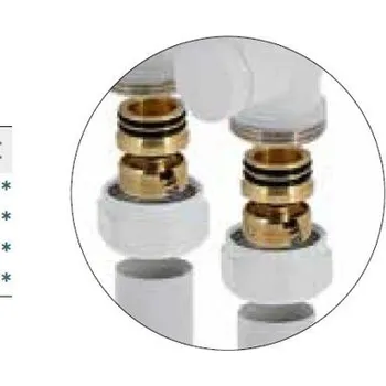 Ventil Svěrné šroubení pro armatury - měď, TERM-SET, SINGLE-SET : Barva - Lesklý chrom