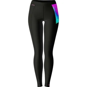 Dámské termo spodky Dámské funkční spodky dlouhé AQUARELLE černá Bamboo Heavy - Růžová / XL