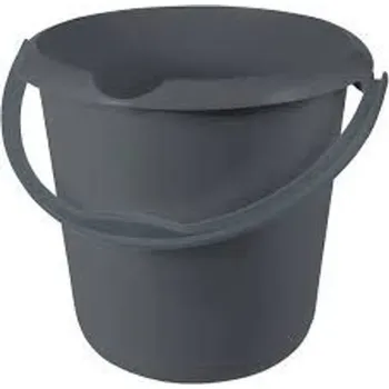 Podlahový mycí stroj vědro 10l s výlev. ECO šedá, d30x28cm, plast