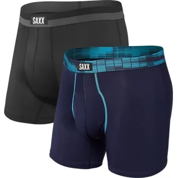 Boxerky Pánské boxerky SAXX SPORT MESH 2PK S Tmavě šedá, Tmavě modrá