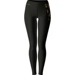 Dámské funkční spodky dlouhé GOLDEN EYE černá Bamboo Thermo - Žlutá / XS