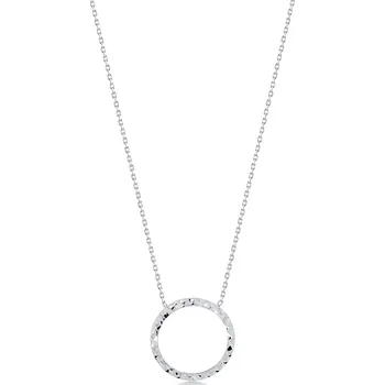 Náhrdelník Lillian Vassago Náhrdelník s kroužkem z bílého zlata LLV82-GN010W varianty: 52cm + 3cm