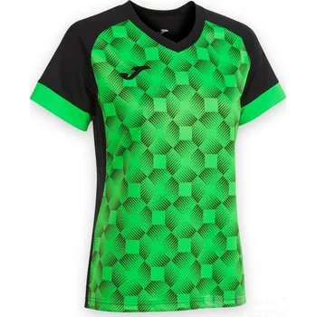 Míčový sport Dámský dres JOMA SUPERNOVA III, barva černá - zářivě zelená, velikost XL