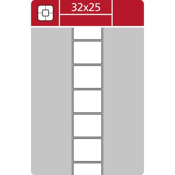 Samolepící etiketa etikety samolepící 32x25 kotouč 3000ks termotransfer
