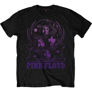 Pánské tričko Pink Floyd Purple Swirl Black XL Tričko