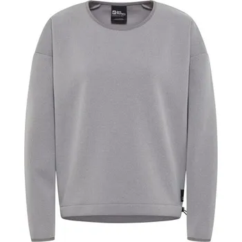 Dámská mikina Dámská mikina Jack Wolfskin WANDEREST PULLOVER W L Šedá