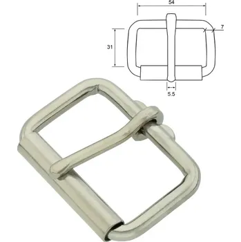 PET HARDWARE Sedlářská přezka s rolnou Těžká 54mm