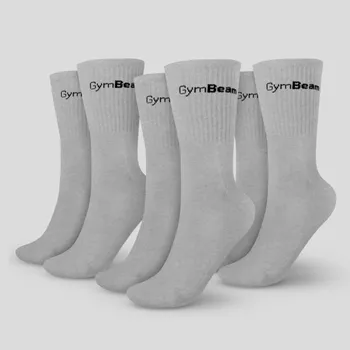 Pánské ponožky Ponožky 3/4 Socks 3Pack Grey - GymBeam Velikost: M, Barva: Šedá