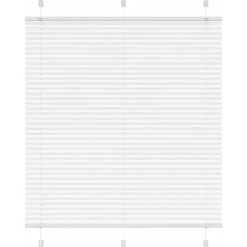 vidaXL Plisovaná roleta bílá 115x100cm Šířka látky 114,4cm Polyester