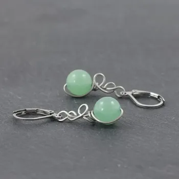 Náušnice Aventurín – model náušnic Zrození