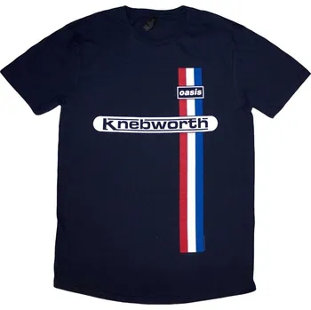 Pánské tričko Oasis Tričko Knebworth Vertical Stripe Unisex Navy Blue M