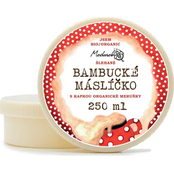 Medarek Bio šlehané bambucké máslíčko s kapkou meruňky Hmotnost: 250g