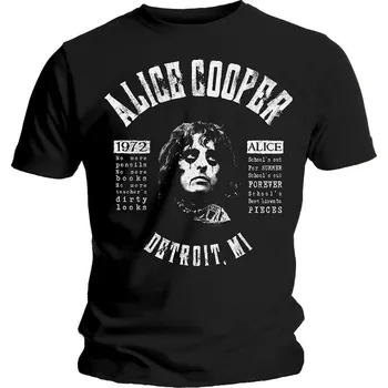 Alice Cooper School's Out Lyrics Black S Tričko