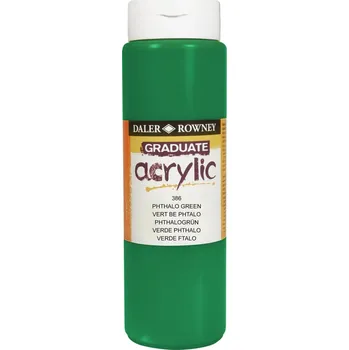 Vodová barva Daler Rowney Graduate Akrylová barva Phthalo Green 500 ml 1 ks
