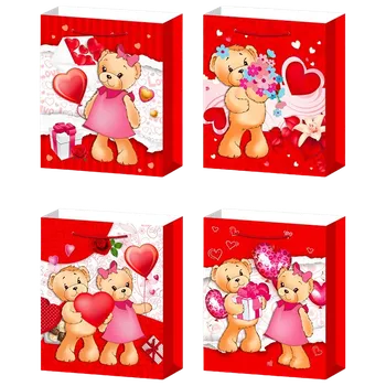 Magnetická kreslící tabulka Dárková taška S - MEDVÍDEK SE SRDCEM