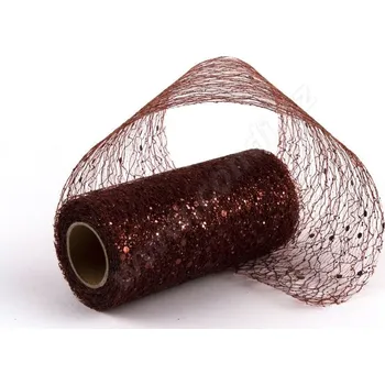 Stuha Stuha Fibre třpyt 10 cm x 4.6 m - bronzová
