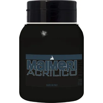 Vodová barva Maimeri Acrilico Akrylová barva Carbon Black 537 1000 ml 1 ks