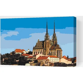 Painting Queens Painting Queens, Malování podle čísel, Katedrála Petrov, Brno, 40 × 60 cm, vypnuté plátno na rám