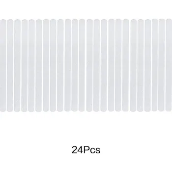 Protiskluzová podložka Protiskluzové pásky do sprchy | Bezpečnostní nálepky na schody - bílá 24ks