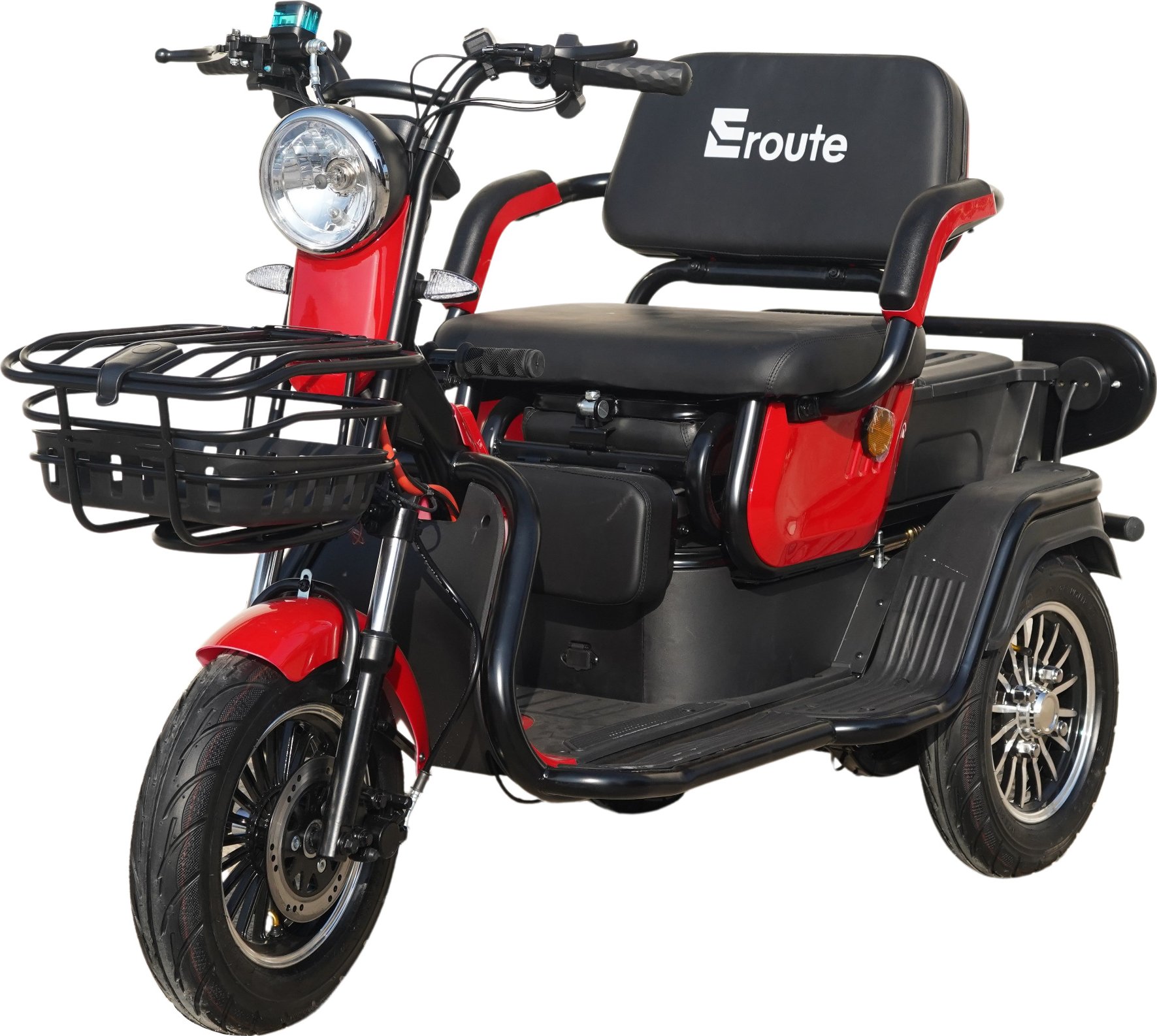 Elektrická tříkolka pro seniory Eroute ST-05 Barva: Červená (bez řidičského průkazu)