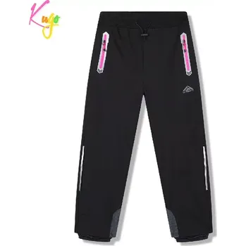 Dívčí softshellové kalhoty nezateplené Kugo HK5656 černé