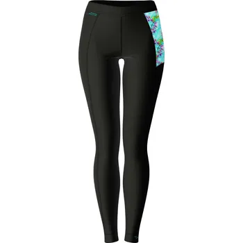 Dámské termo spodky Dámské funkční spodky dlouhé DRAGONFLY černá Bamboo Light New - Azurová / XL