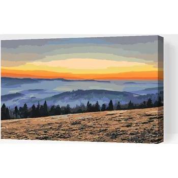 Painting Queens Painting Queens, Malování podle čísel, Beskydy, 40 × 60 cm, vypnuté plátno na rám