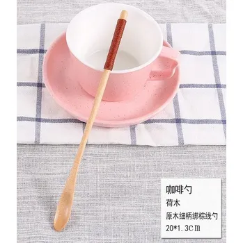 Příbor Dřevěná lžička na čaj - Lotusová - 03