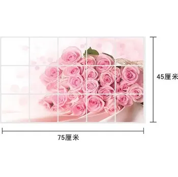 Samolepící dekorace Dekorace na zeď | samolepka na stěnu, vodotěsná do koupelny, kuchyně - 18,45cm x 75cm