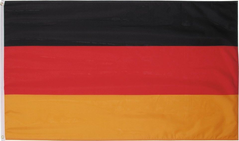 MFH Německá vlajka, polyester, 90 x 150 cm