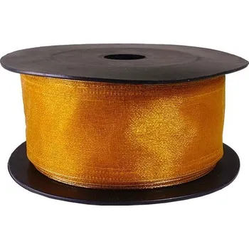 Stuha Stuha Organza snow 4 cm x 9,15 m - tm. zlatá