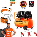PANTERMAX®AirFlow® 56 SILENT SET 3 bezolejový tichý kompresor + 11-dílná pneu sada
