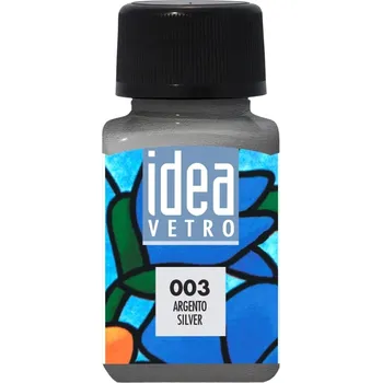 Speciální výtvarná barva Maimeri Idea Vetro Barva na sklo Silver 003 60 ml 1 ks