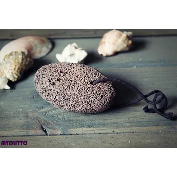 Vulkanická pemza tmavá (Přirozeně vzniklý vulkanický kámen pro exfoliaci hrubé pokožky)