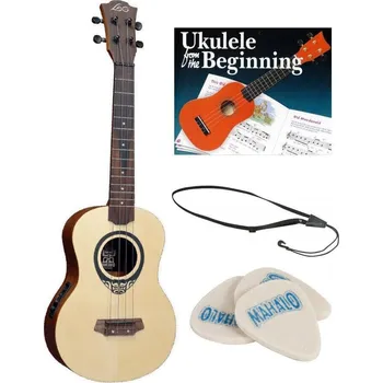 Ukulele LAG TKU150TE SET Natural Tenorové ukulele