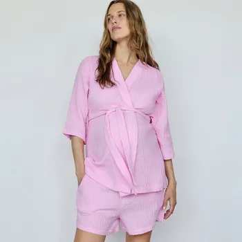 Dámské kraťasy Reserved - Mušelínové kraťasy - růžová - 729DF-30X - 729DF-30X-S-2