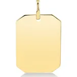 Lillian Vassago Zlatý přívěsek placička LLV82-GP011Y