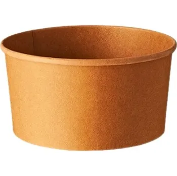 Jednorázové nádobí VIBAL Miska papírová hnědá na salát 1000ml 50ks/6bal