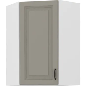 Stolarz-Lempert Kuchyňská skříňka Stilo ClayGRWH - horní rohová 60x60 GN-90 1F (45°), Clay Grey + bílá