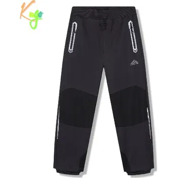 Chlapecké kalhoty Dětské softshellové kalhoty nezateplené Kugo HK5656 tmavě šedé