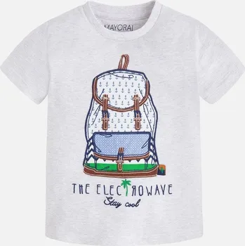 Chlapecké tričko Tričko chlapecké Mayoral batoh 3003 bílé - vel. 122 - bílá, 122